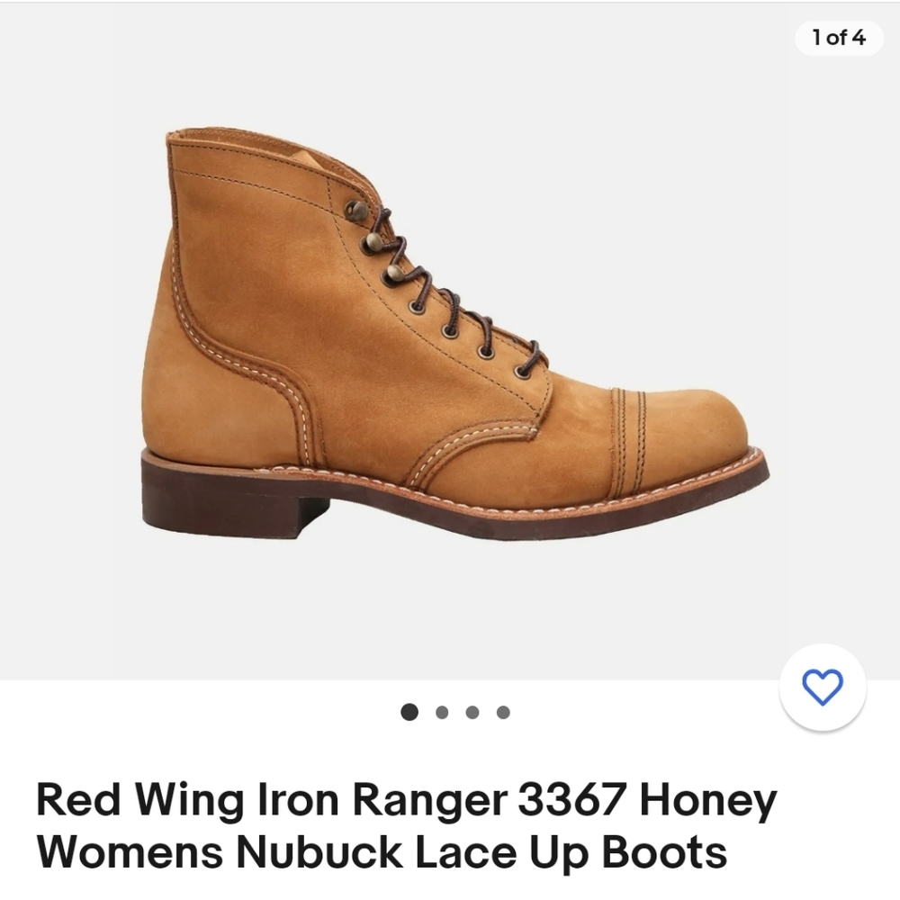 Red Wing Iron Ranger 3367z Sz: 37.5